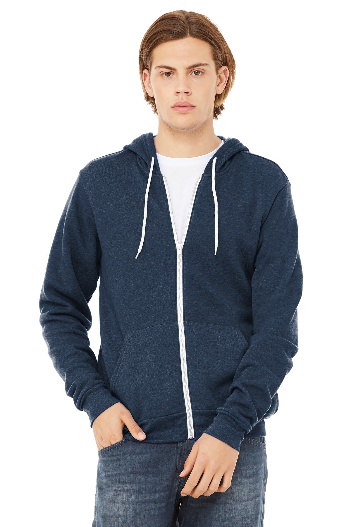 Bella + Canvas BC3739 Unisex Sponge Fleece Full-Zip Hoodie