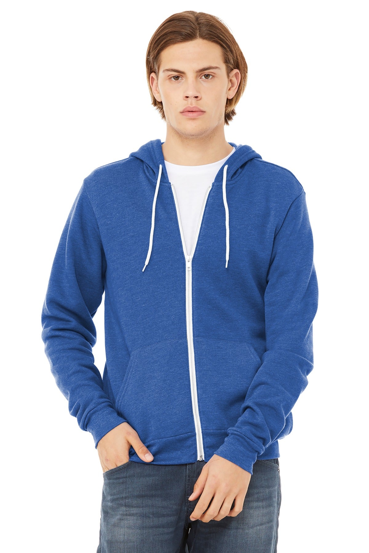 Bella + Canvas BC3739 Unisex Sponge Fleece Full-Zip Hoodie