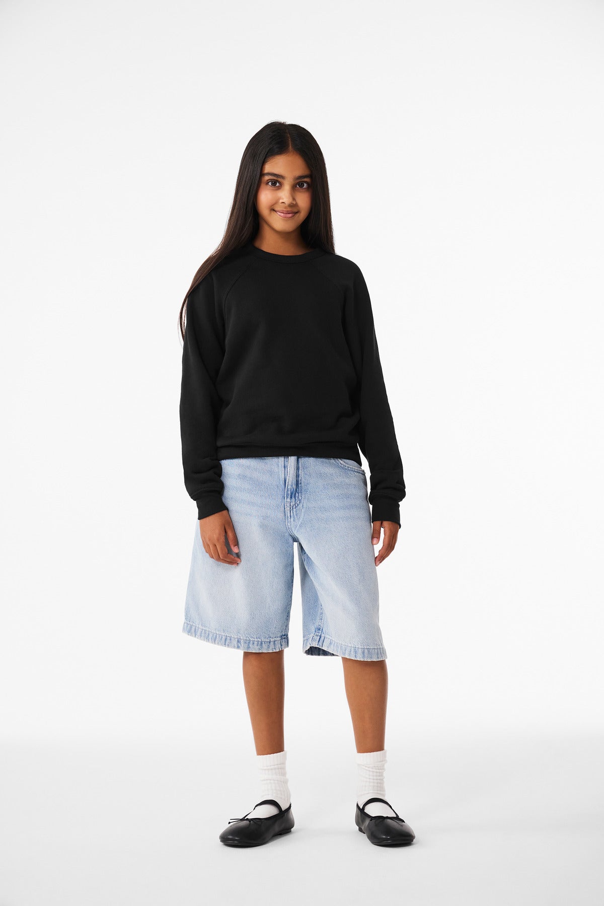 Bella + Canvas BC3901Y Youth Sponge Fleece Raglan Sweatshirt