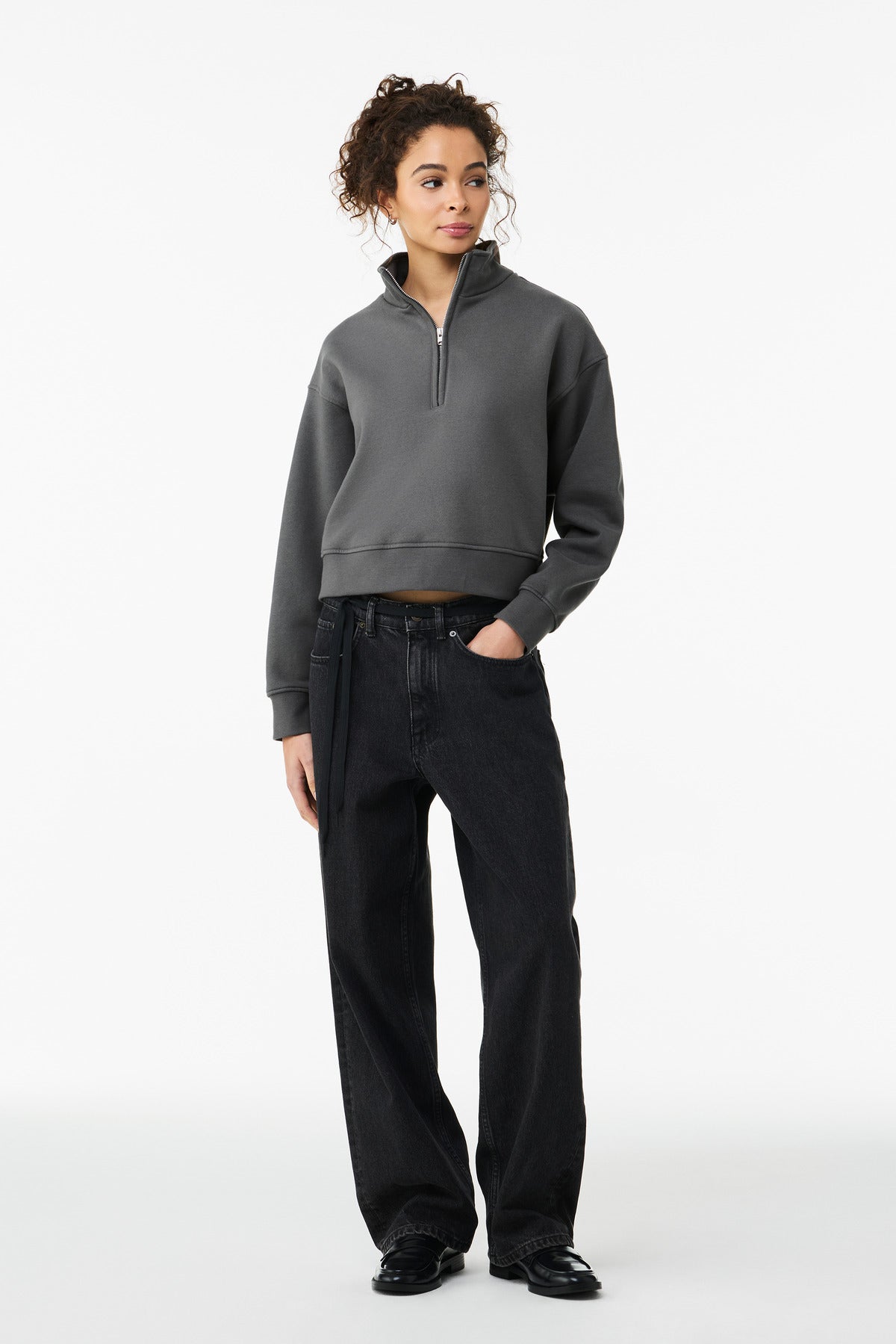 Bella + Canvas BC4540 Women's 10-Ounce 1/2-Zip Pullover
