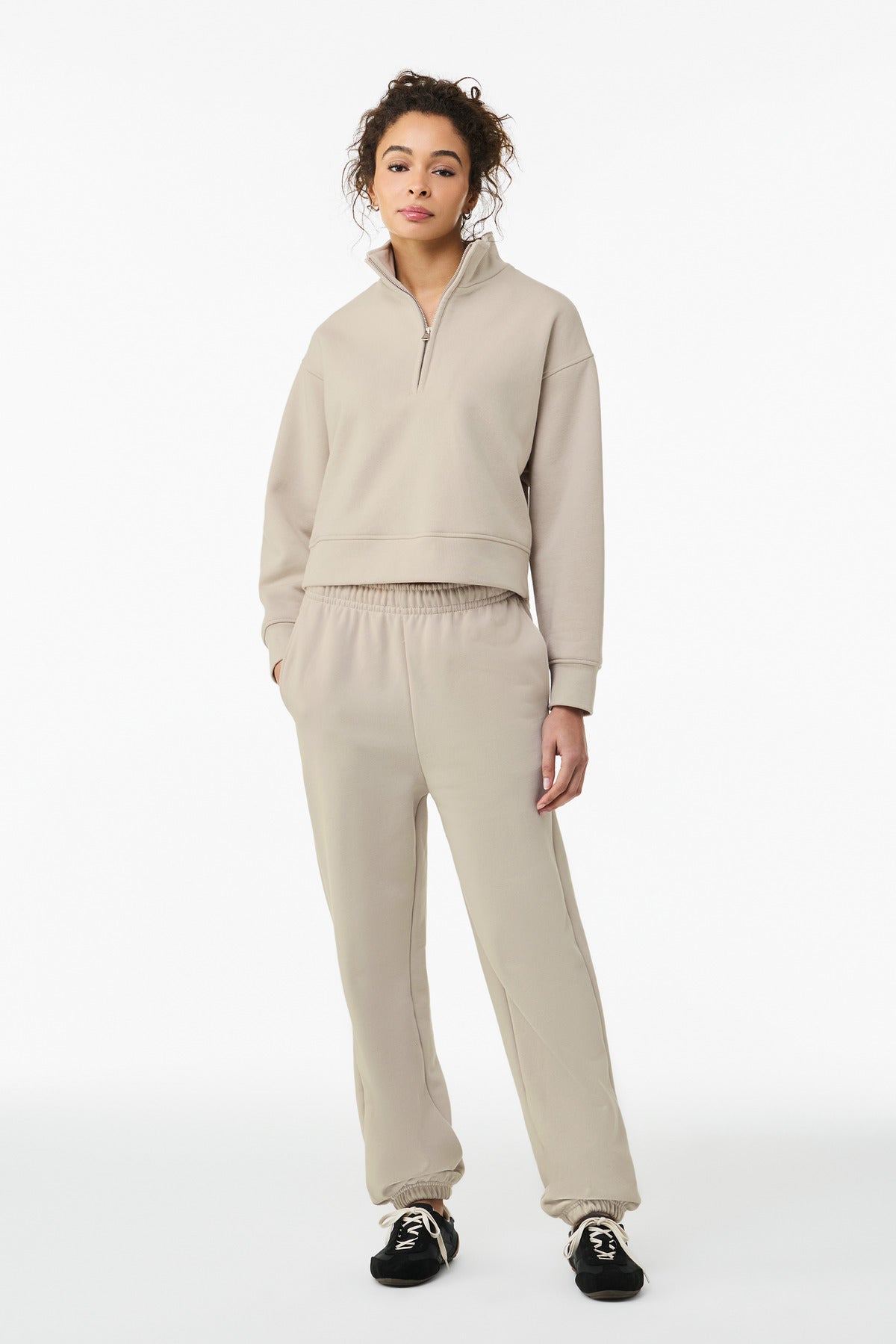 Bella + Canvas BC4540 Women's 10-Ounce 1/2-Zip Pullover