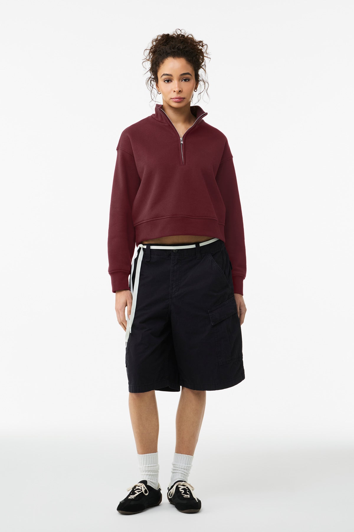 Bella + Canvas BC4540 Women's 10-Ounce 1/2-Zip Pullover