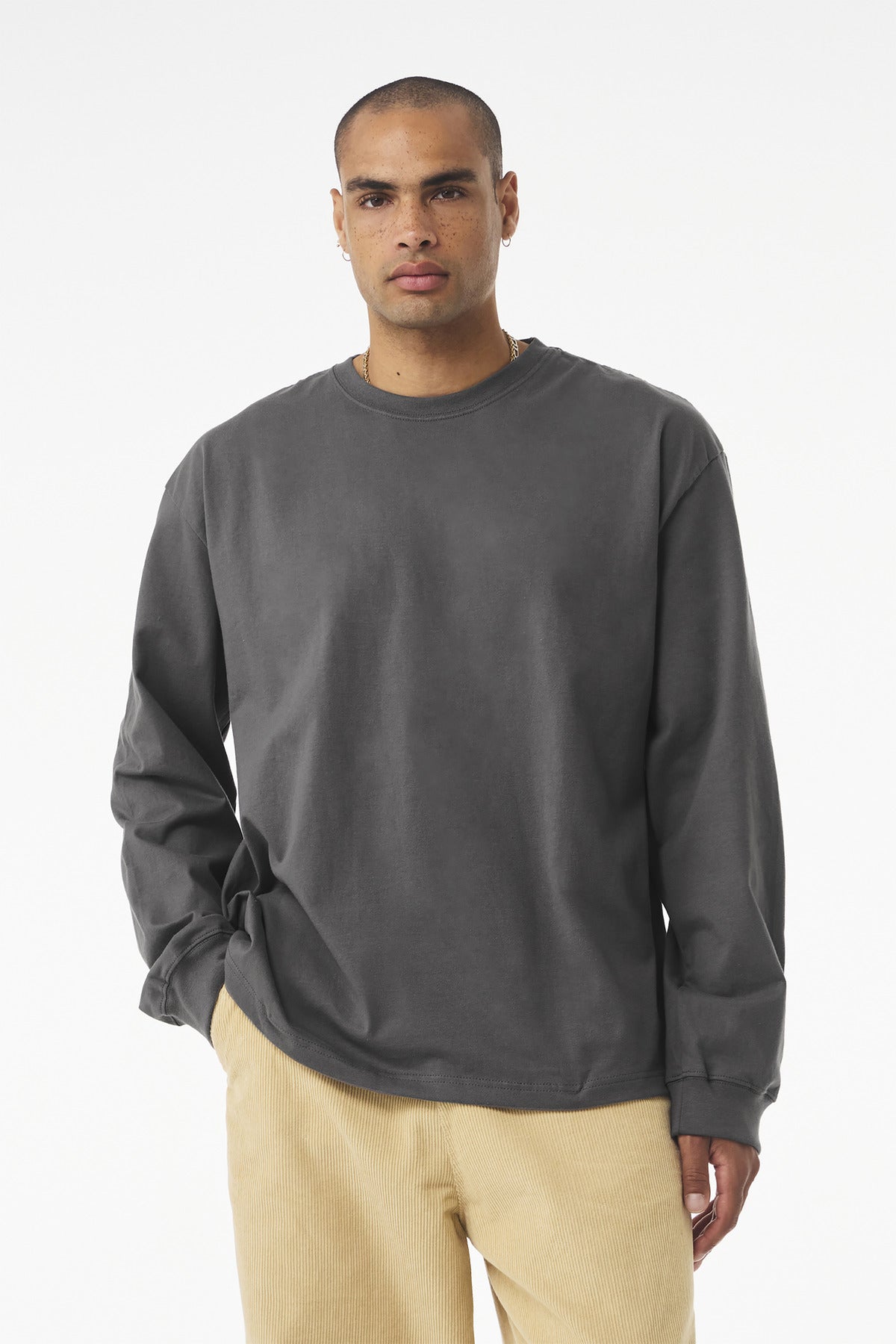 Unisex 7.5-Ounce Heavyweight Long Sleeve Tee - 7.5 oz | BELLA+CANVAS BC4651