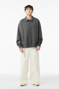 Bella + Canvas BC4741 Unisex 10-Ounce Polo Sweatshirt