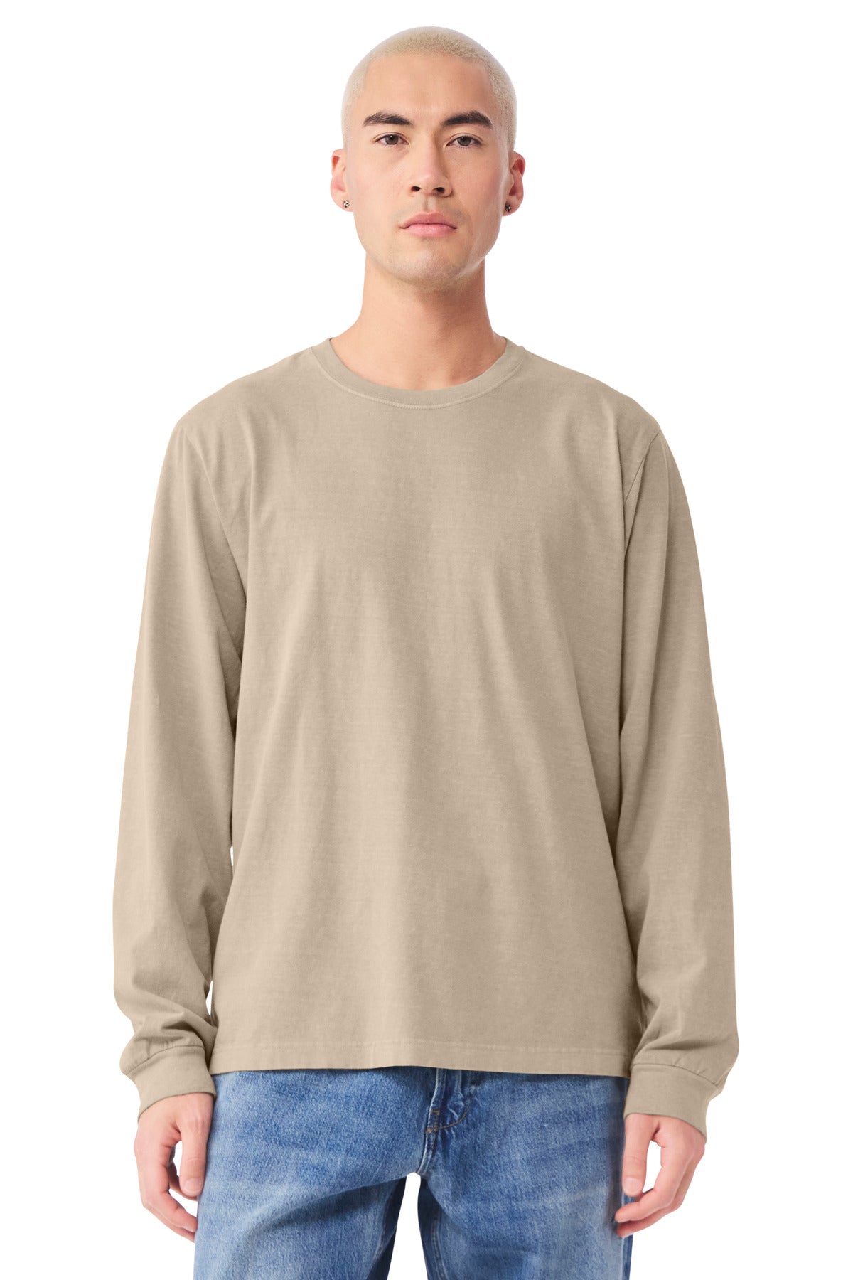 Bella + Canvas BC4851GD Unisex Heavyweight Garment-Dyed Long Sleeve Tee