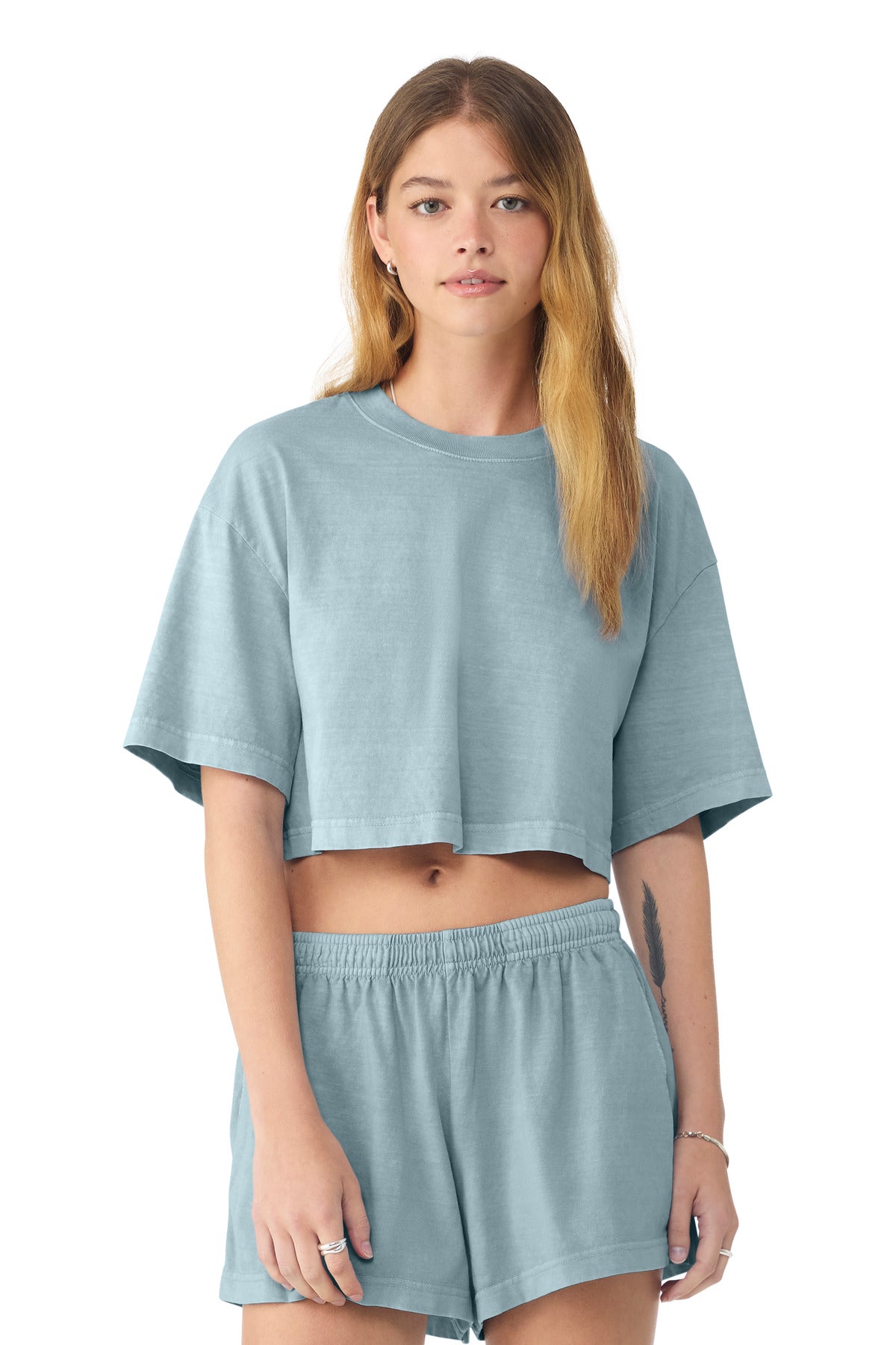 Women's Heavyweight Garment-Dyed Cropped Tee - 6.5 oz | BELLA+CANVAS BC6882GD