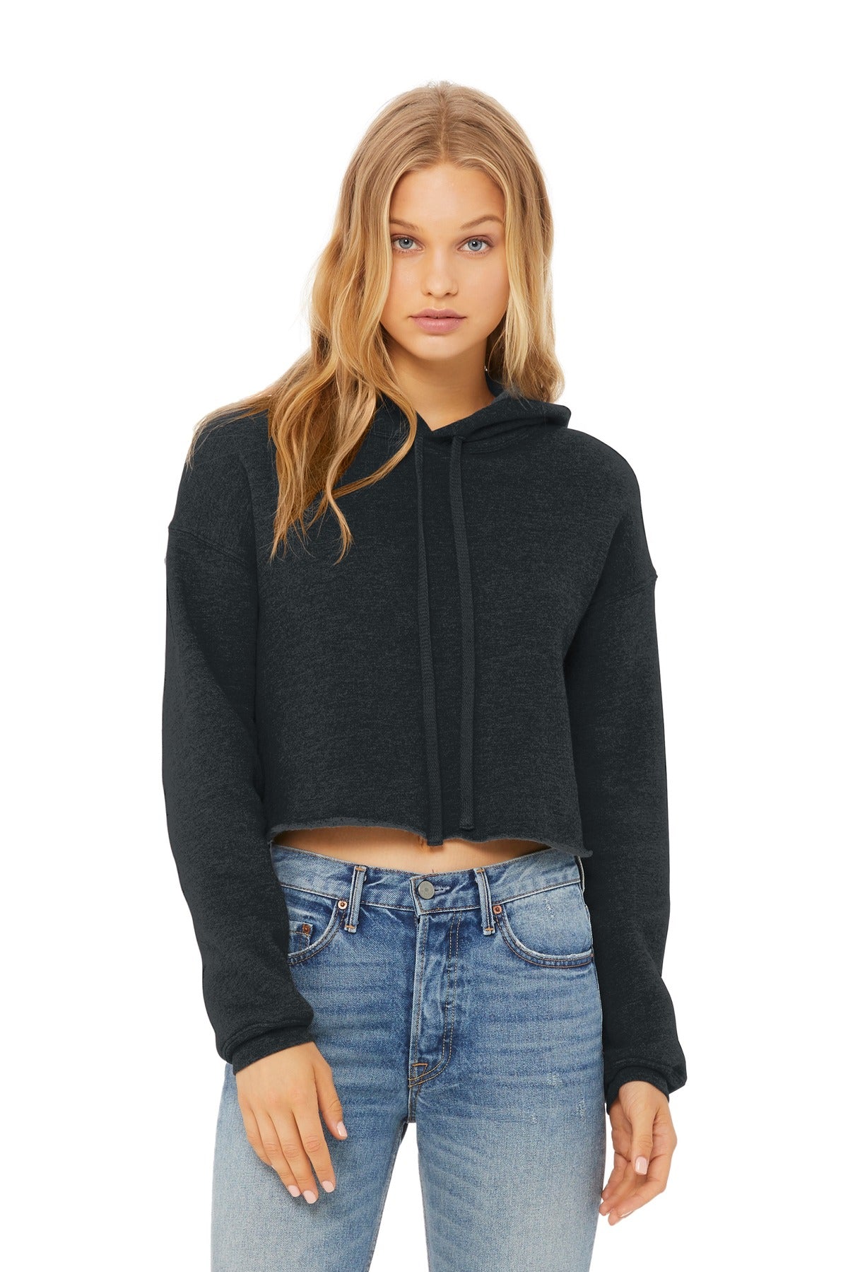 Bella + Canvas BC7502 Women's Sponge Fleece Cropped Fleece Hoodie