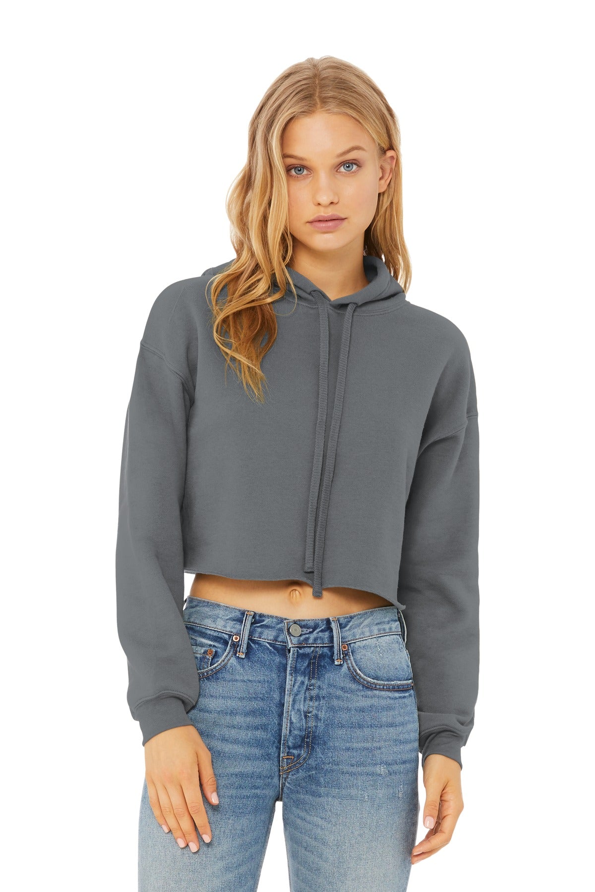 Bella + Canvas BC7502 Women's Sponge Fleece Cropped Fleece Hoodie