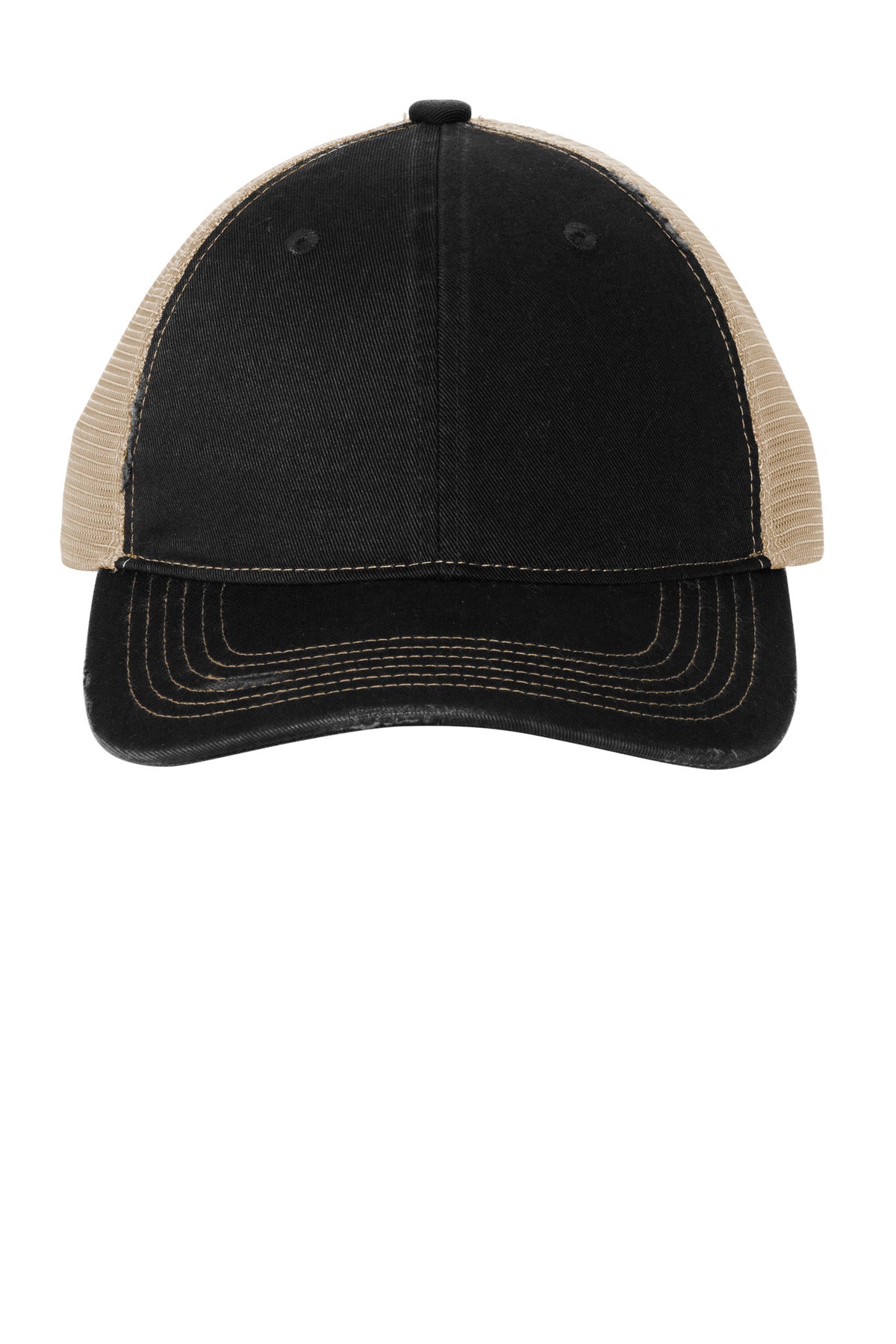 Port Authority C600 Distressed Mesh Back Cap