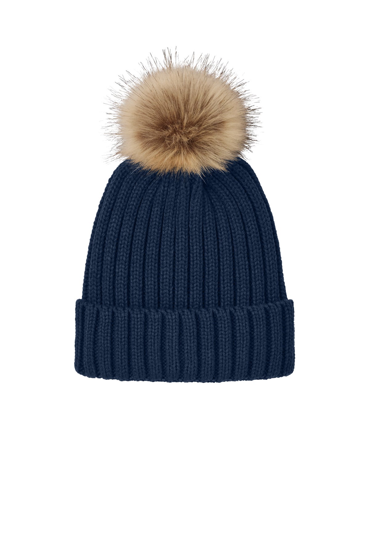 Port Authority C990 Faux Fur Pom Beanie