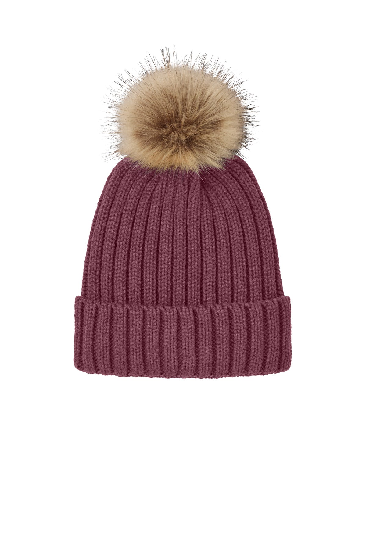 Port Authority C990 Faux Fur Pom Beanie