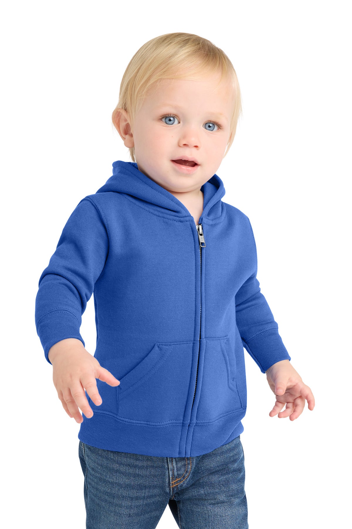 Sudadera con capucha y cierre completo para bebé Core Fleece - 7.8 oz | Port & Co CAR78IZH