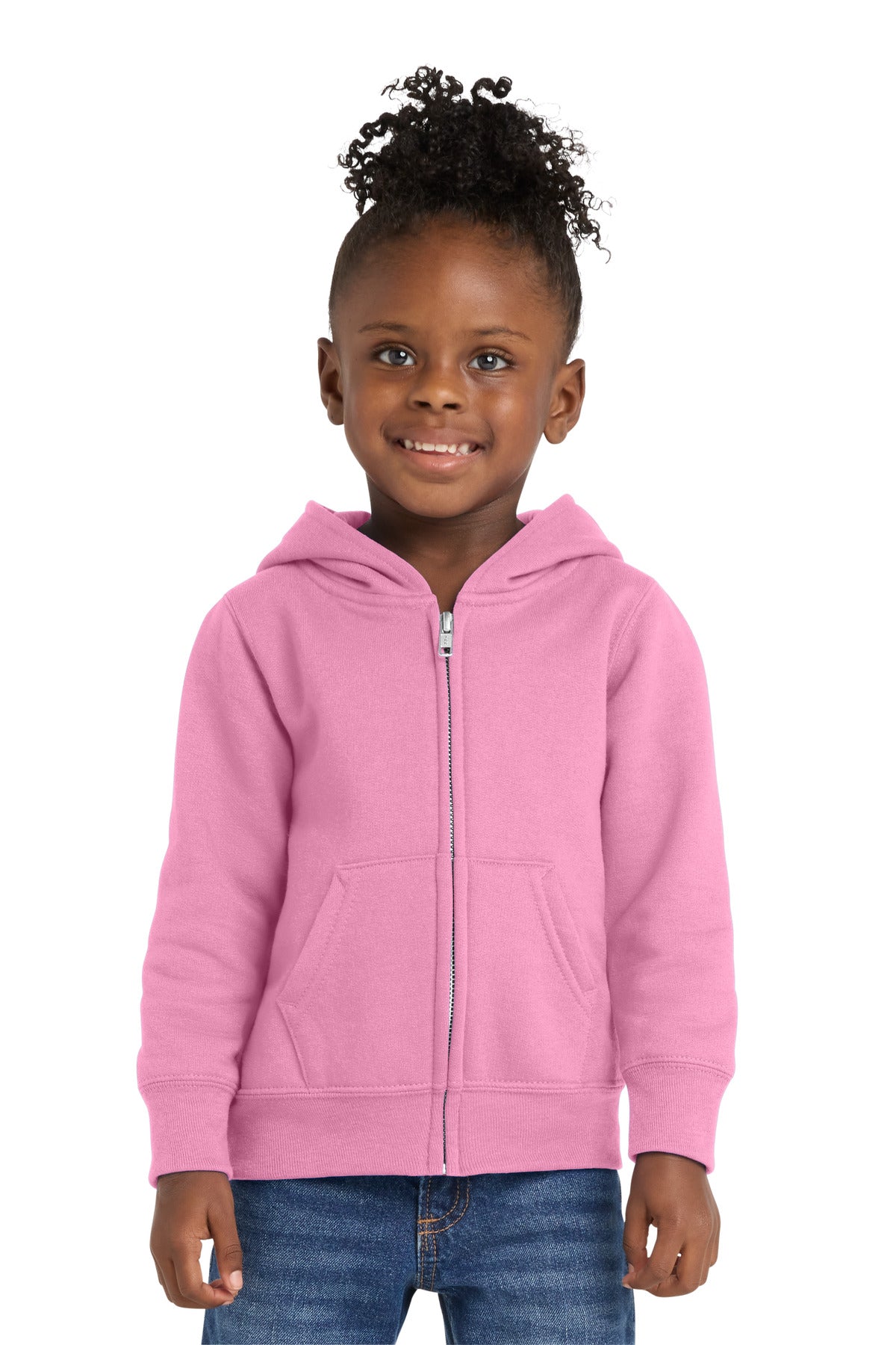 Port & Co CAR78TZH Toddler Core Fleece Full-Zip Hooded Sweatshirt