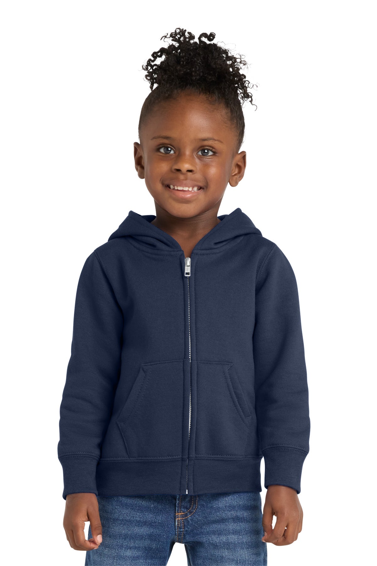 Port & Co CAR78TZH Toddler Core Fleece Full-Zip Hooded Sweatshirt