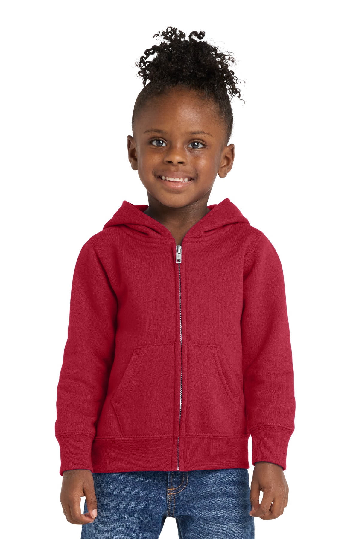 Port & Co CAR78TZH Toddler Core Fleece Full-Zip Hooded Sweatshirt
