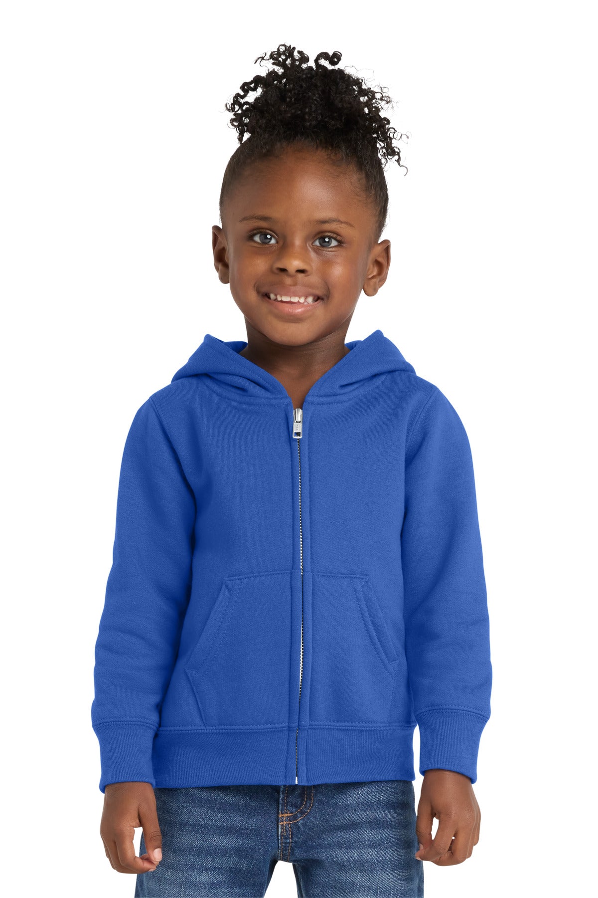 Port & Co CAR78TZH Toddler Core Fleece Full-Zip Hooded Sweatshirt