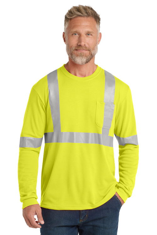 CornerStone CS401LS ANSI 107 Class 2 Long Sleeve Safety T-Shirt