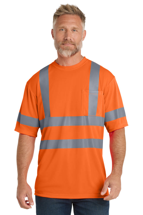 CornerStone CS408 ANSI 107 Class 3 Short Sleeve Snag-Resistant Reflective T-Shirt