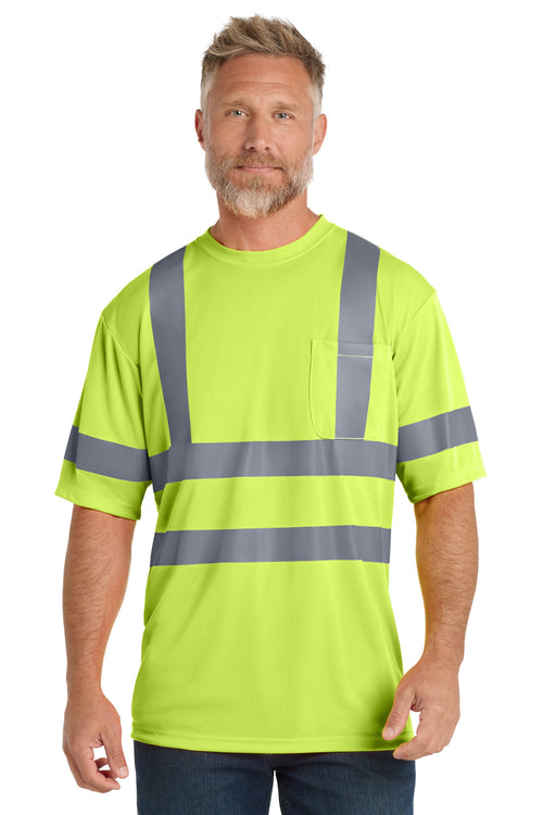 CornerStone CS408 ANSI 107 Class 3 Short Sleeve Snag-Resistant Reflective T-Shirt