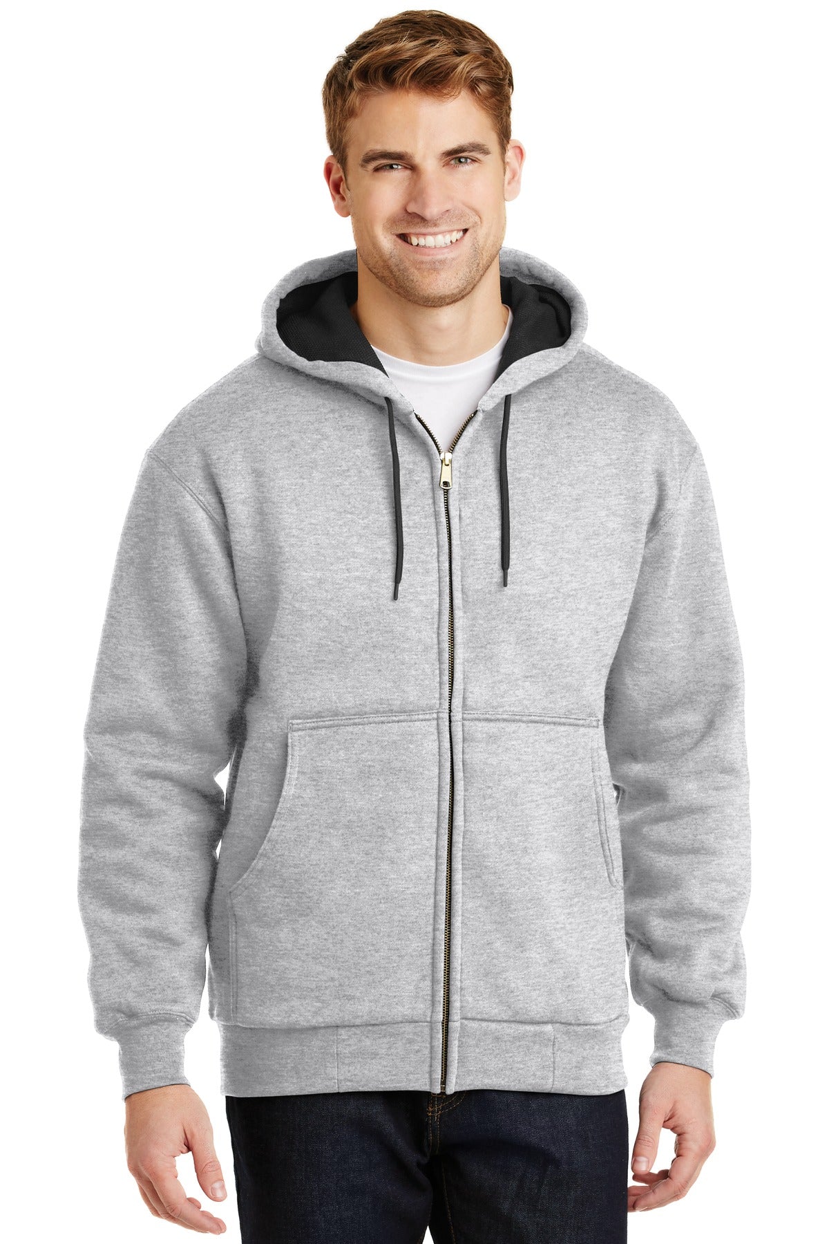 CornerStone CS620 Heavyweight Full-Zip Hooded Sweatshirt with Thermal Lining