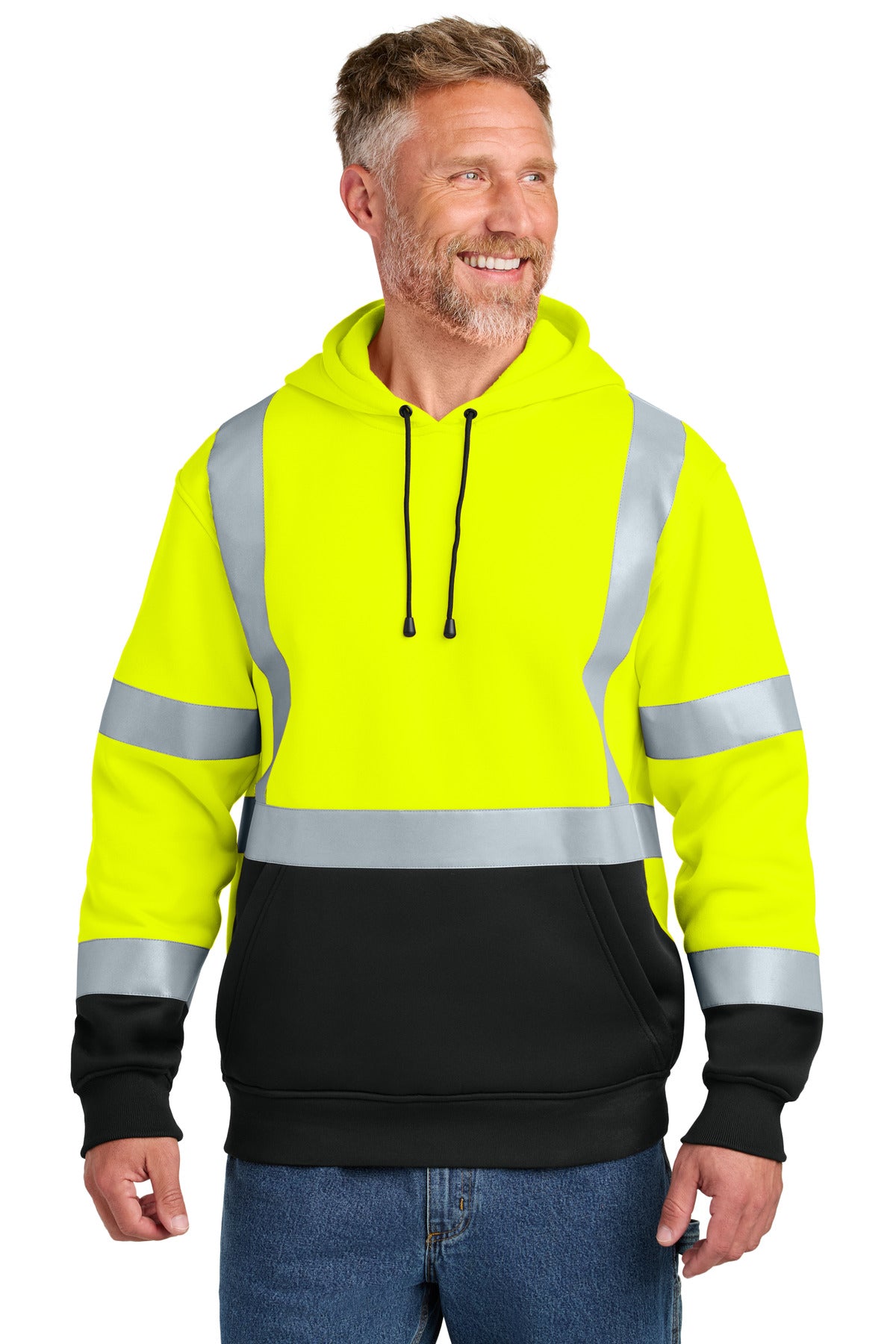 Sudadera con capucha de fleece ANSI 107 clase 3 de uso rudo - 8.6 oz | CornerStone CSF301