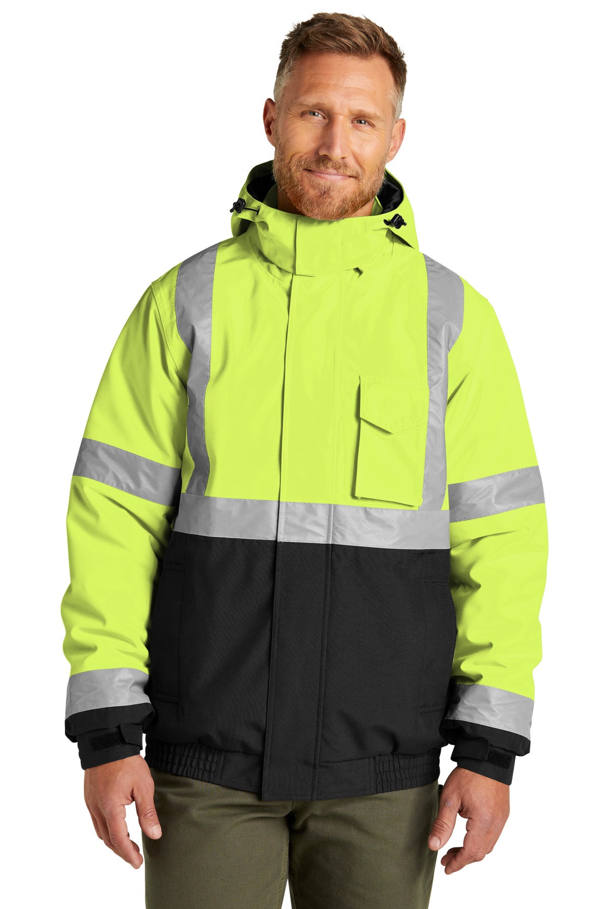 CornerStone CSJ500 ANSI 107 Class 3 Economy Waterproof Insulated Bomber Jacket