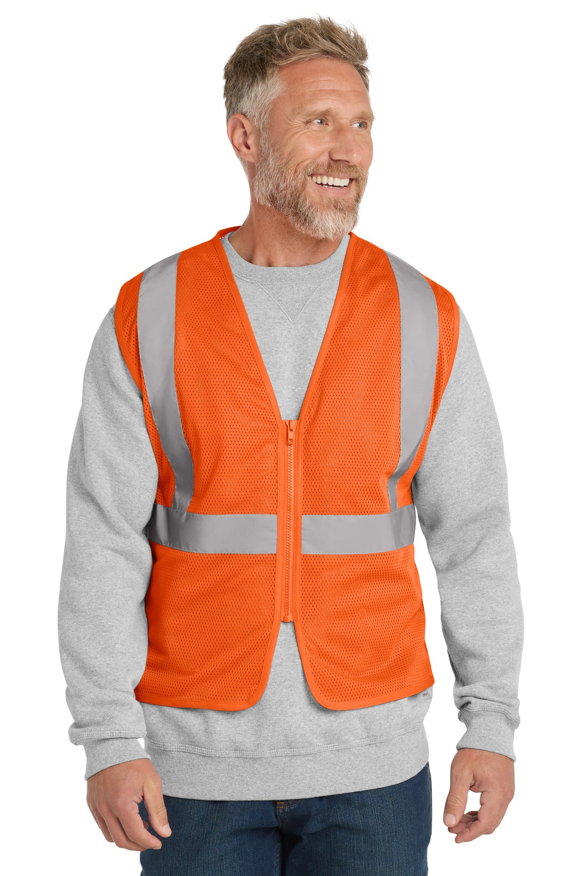 CornerStone CSV101 ANSI 107 Class 2 Economy Mesh Zippered Vest
