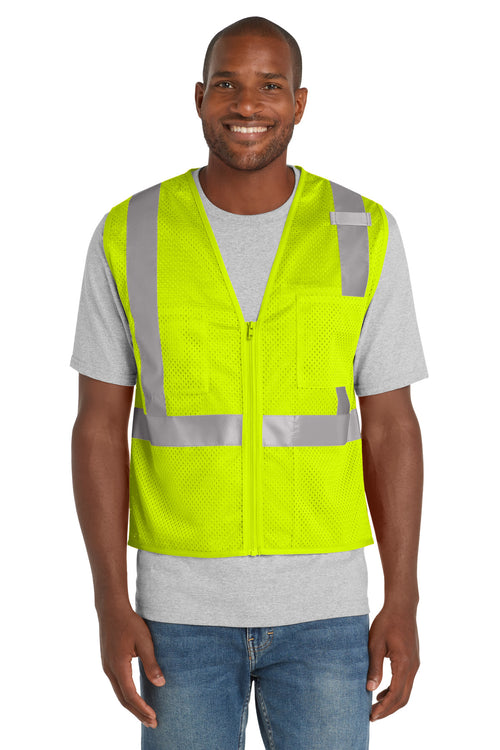 CornerStone CSV102 ANSI 107 Class 2 Mesh Zippered Vest