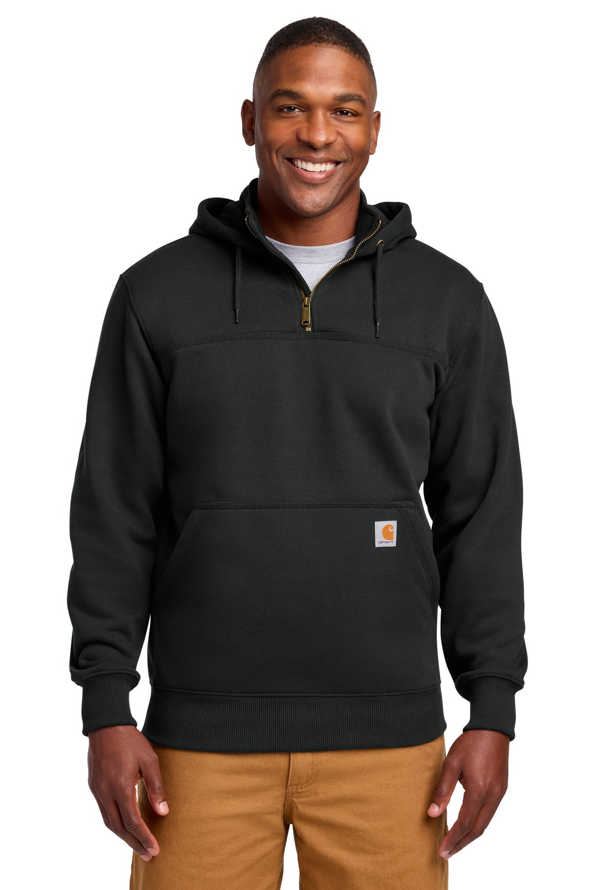 Carhartt CT100617 Rain Defender Paxton Heavyweight Hooded Zip Mock Sweatshirt