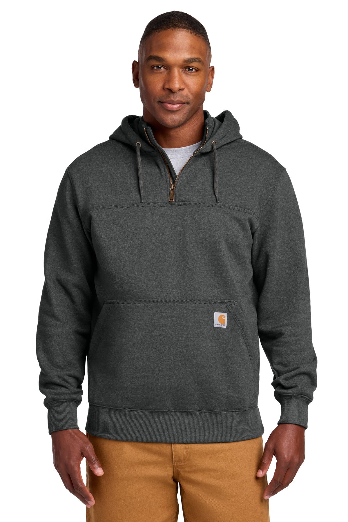 Carhartt CTT100617 Tall Rain Defender Paxton Heavyweight Hooded Zip Mock Sweatshirt