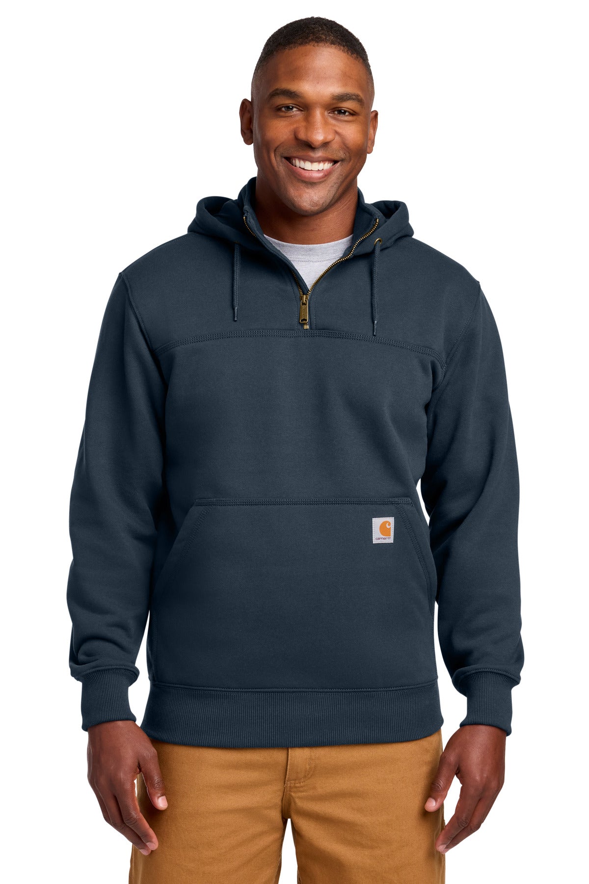 Carhartt CTT100617 Tall Rain Defender Paxton Heavyweight Hooded Zip Mock Sweatshirt