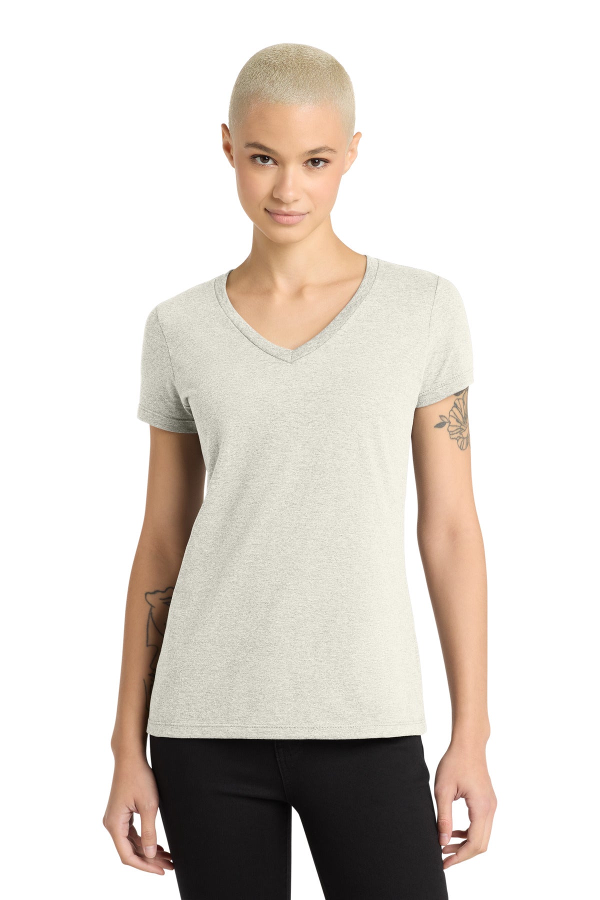 Playera cuello en V Perfect Weight ® para mujer - 4.3 oz | District DM1170L