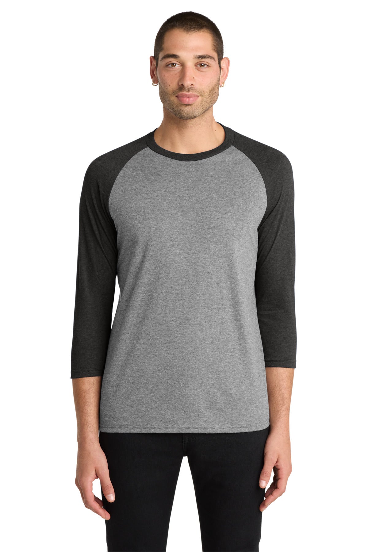 District DM136 Perfect Tri 3/4-Sleeve Raglan