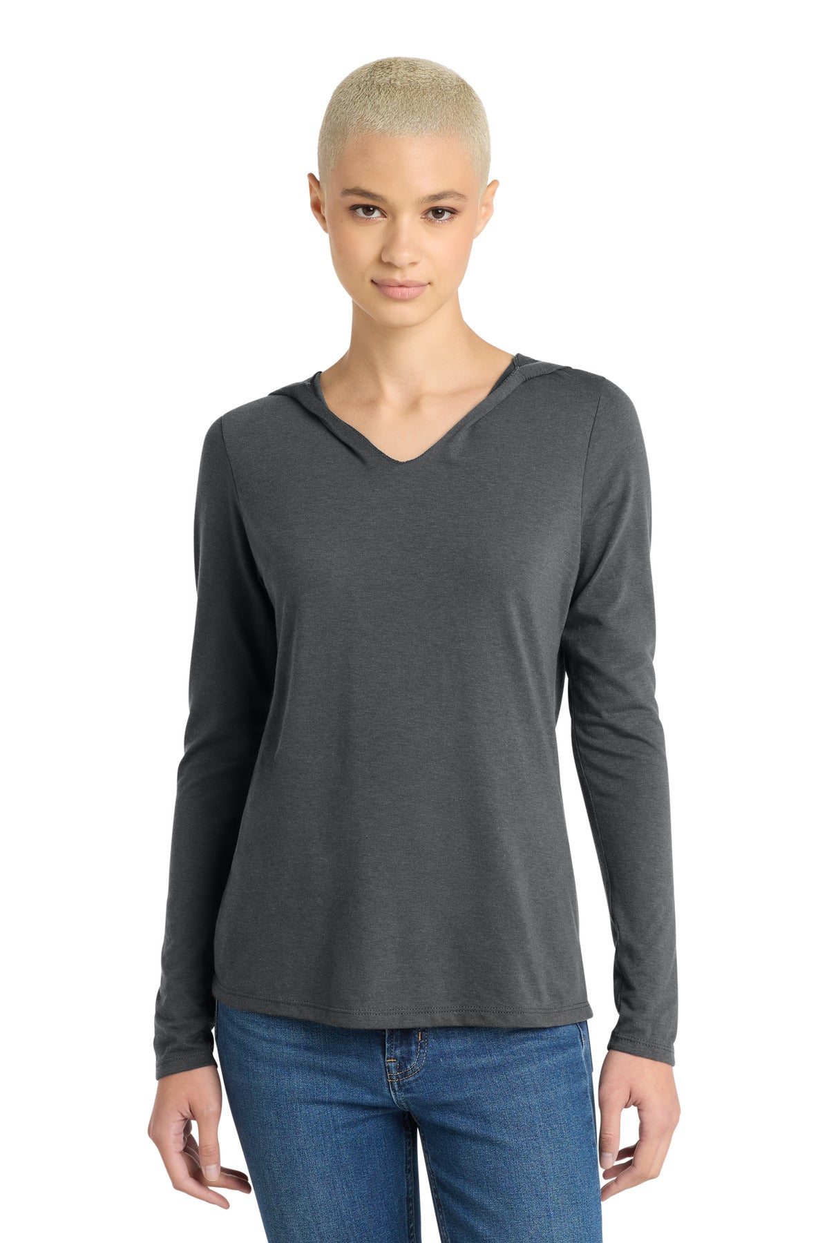 District DM139L Women's Perfect Tri Long Sleeve Hoodie