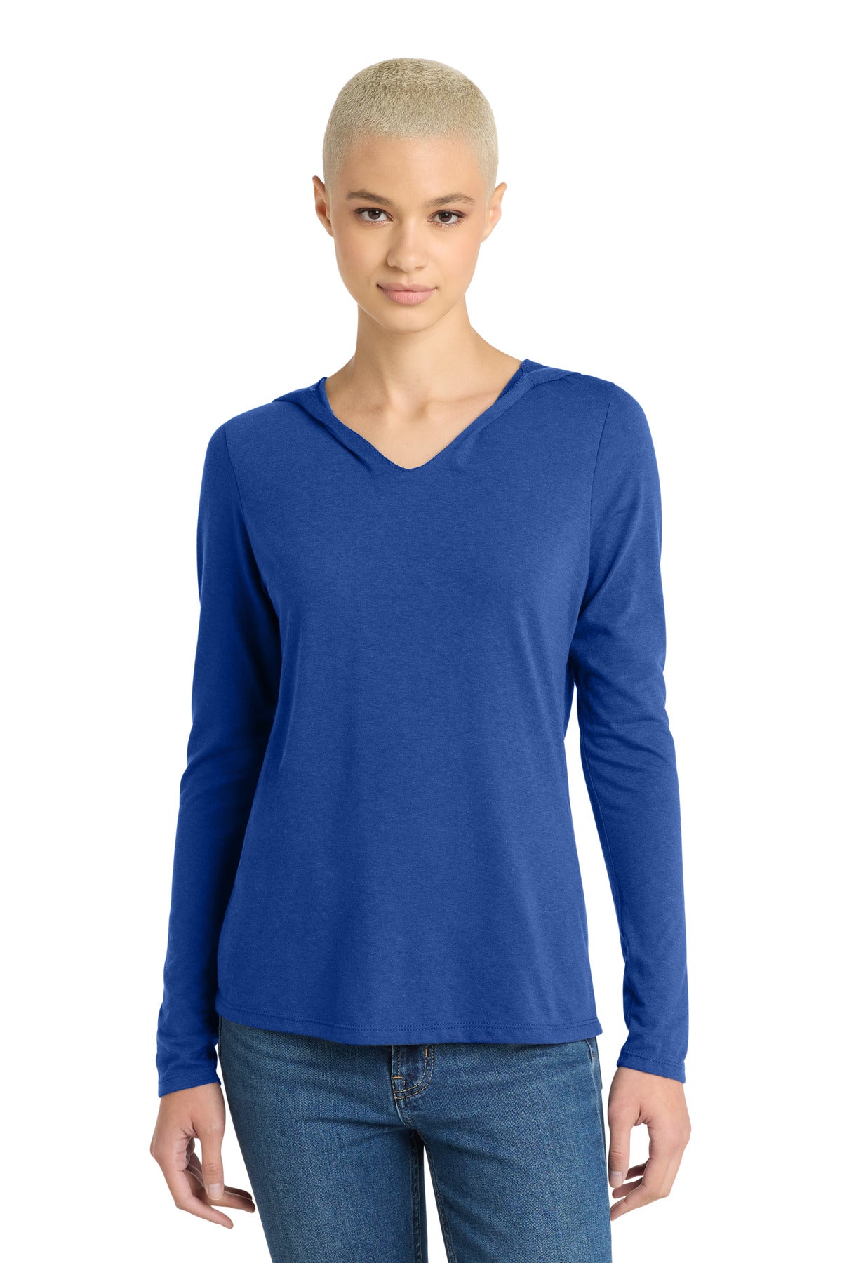 District DM139L Women's Perfect Tri Long Sleeve Hoodie