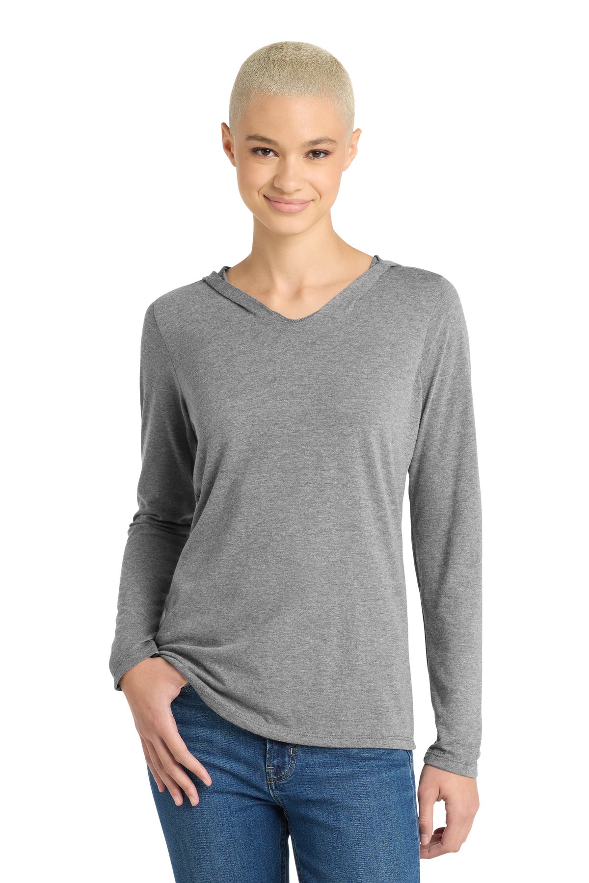 District DM139L Women's Perfect Tri Long Sleeve Hoodie