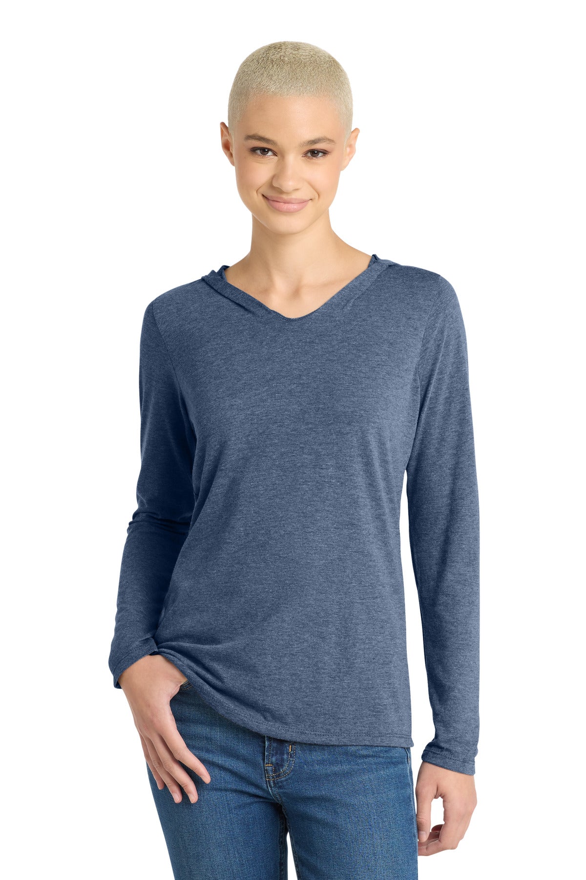 District DM139L Women's Perfect Tri Long Sleeve Hoodie