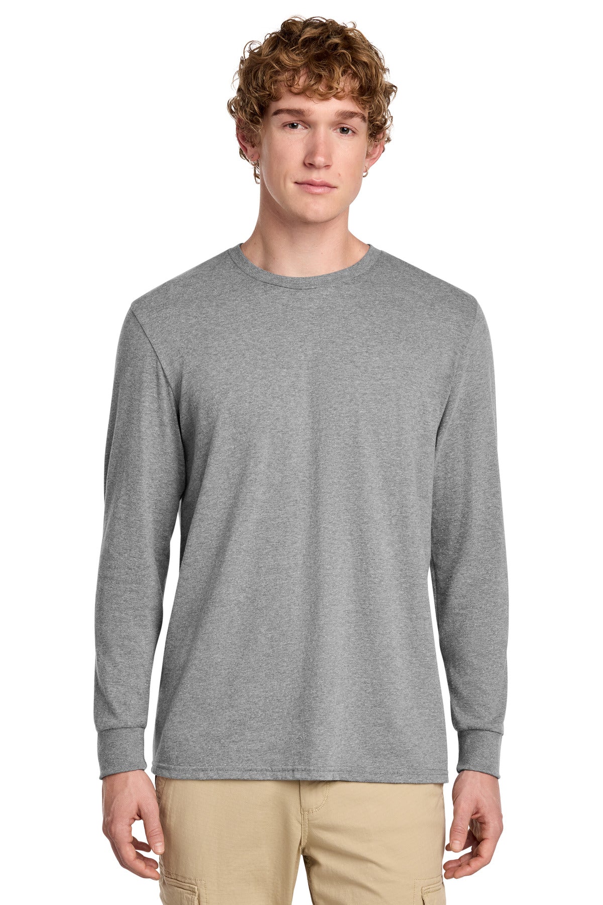 District DT109 Perfect Blend CVC Long Sleeve Tee