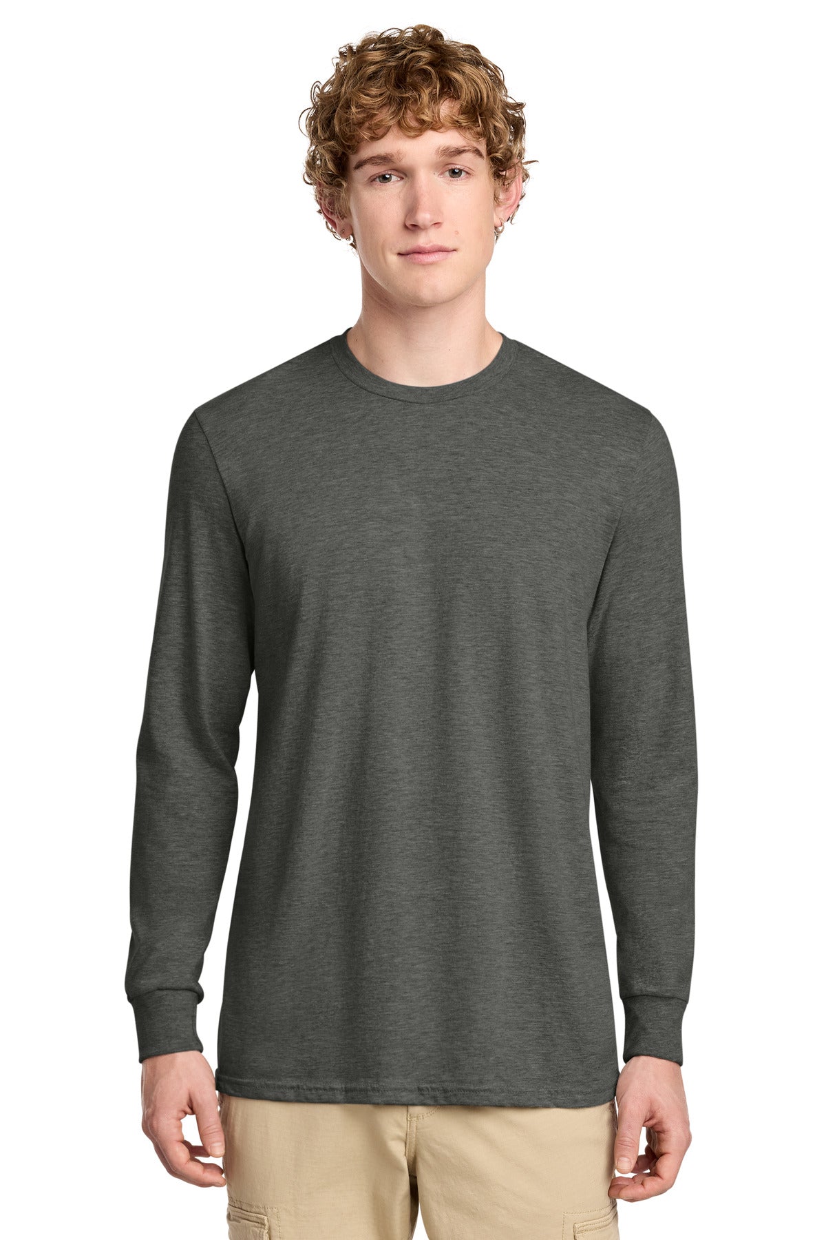 District DT109 Perfect Blend CVC Long Sleeve Tee