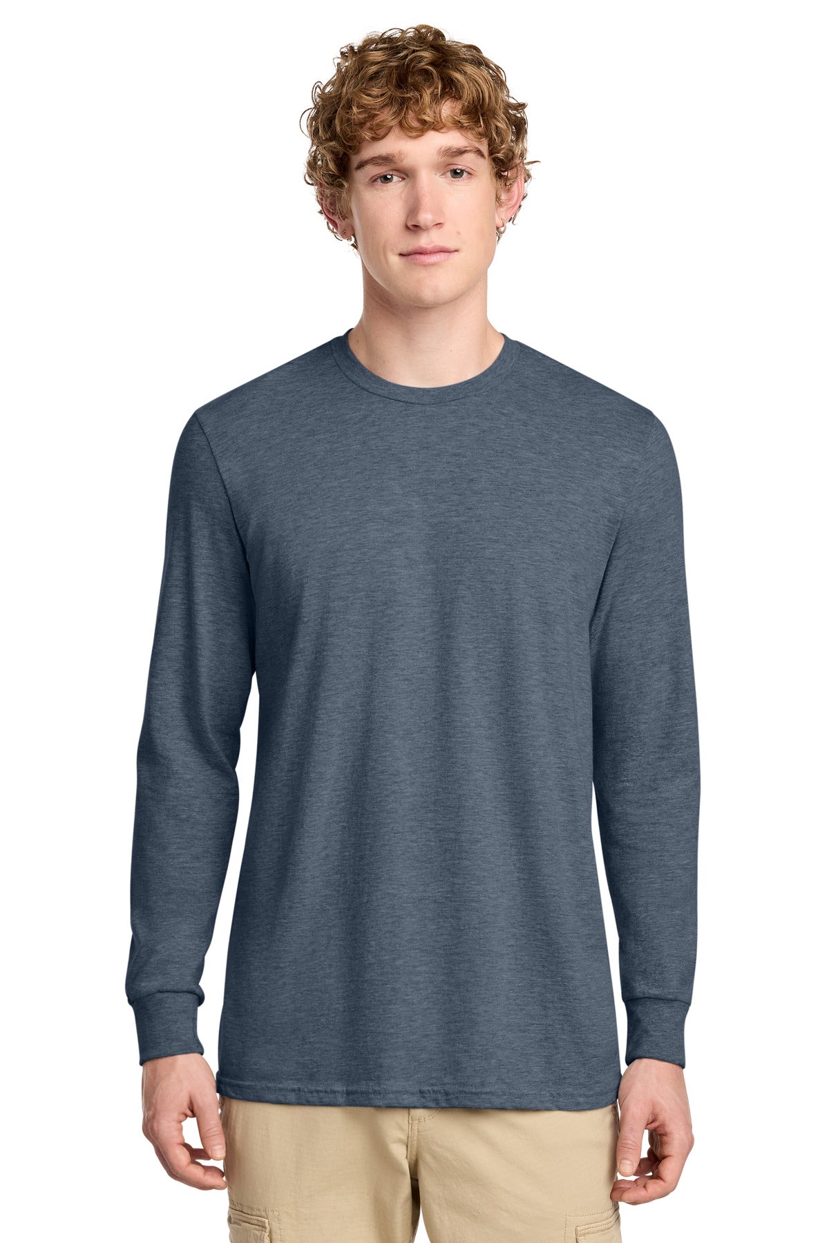 District DT109 Perfect Blend CVC Long Sleeve Tee