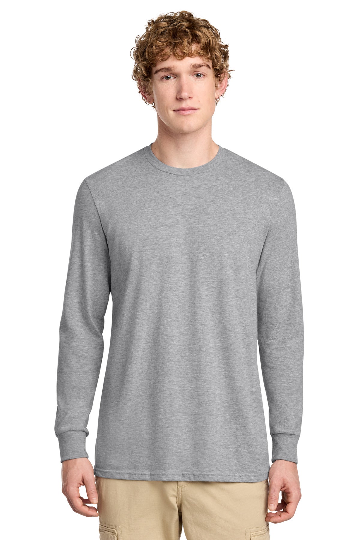 District DT109 Perfect Blend CVC Long Sleeve Tee