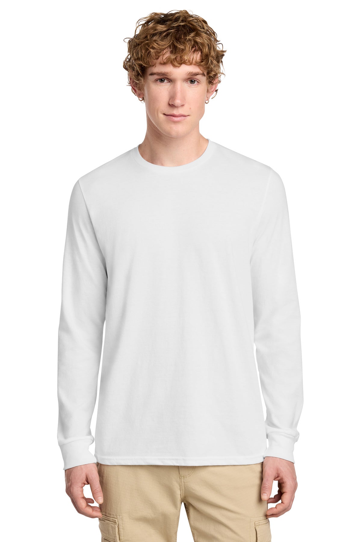 District DT109 Perfect Blend CVC Long Sleeve Tee