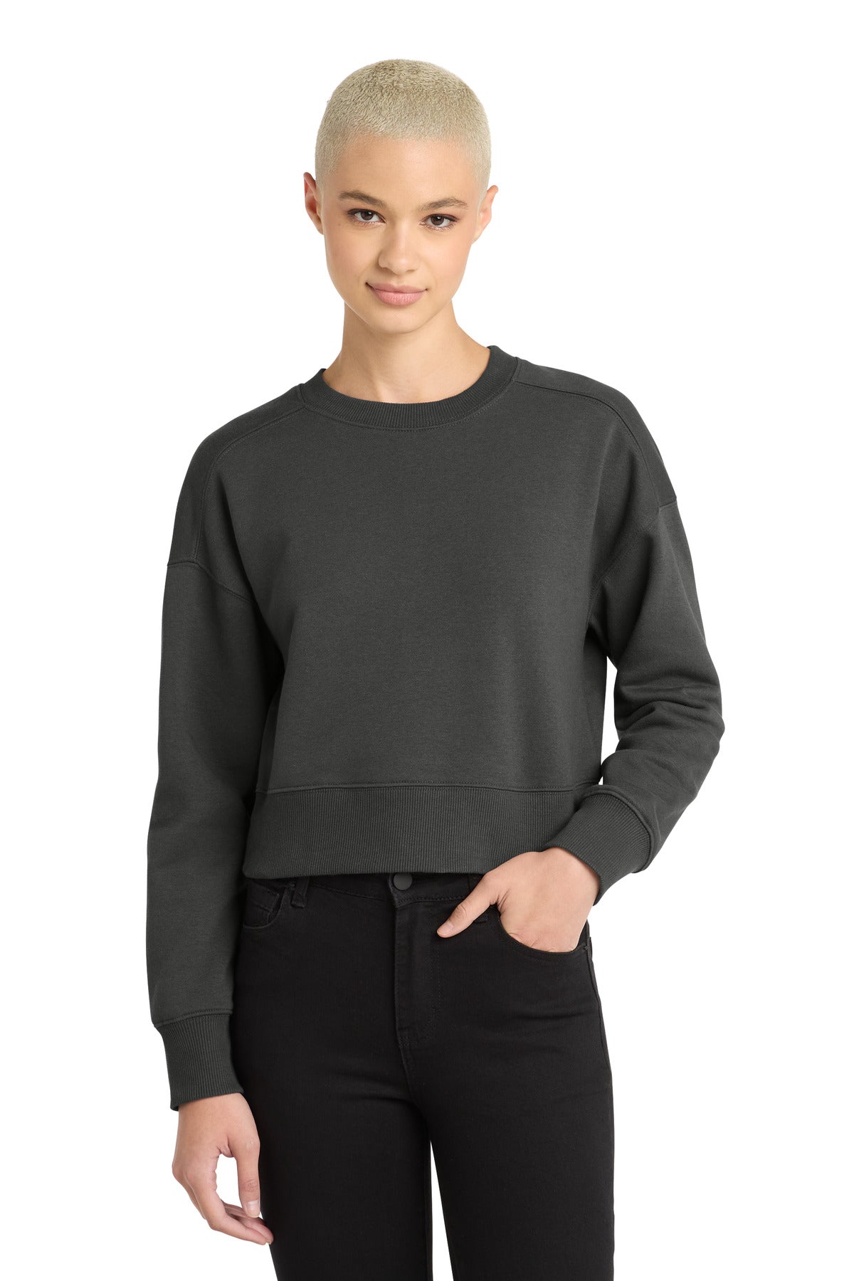District DT1105 Women's Perfect Weight Fleece Cropped Crew