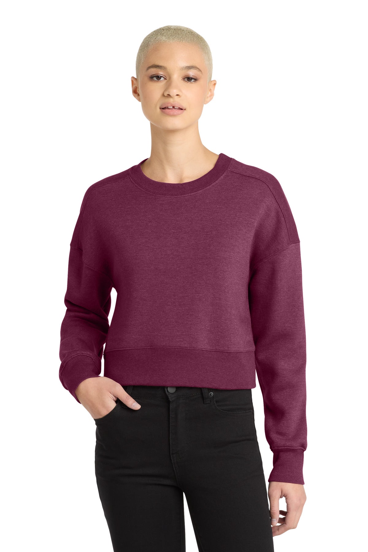 District DT1105 Women's Perfect Weight Fleece Cropped Crew