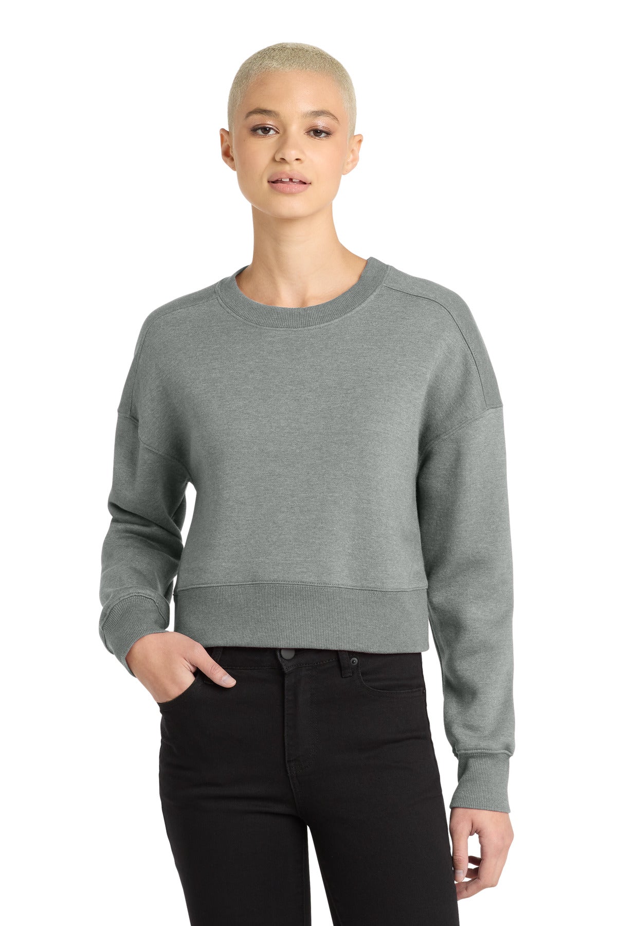 District DT1105 Women's Perfect Weight Fleece Cropped Crew