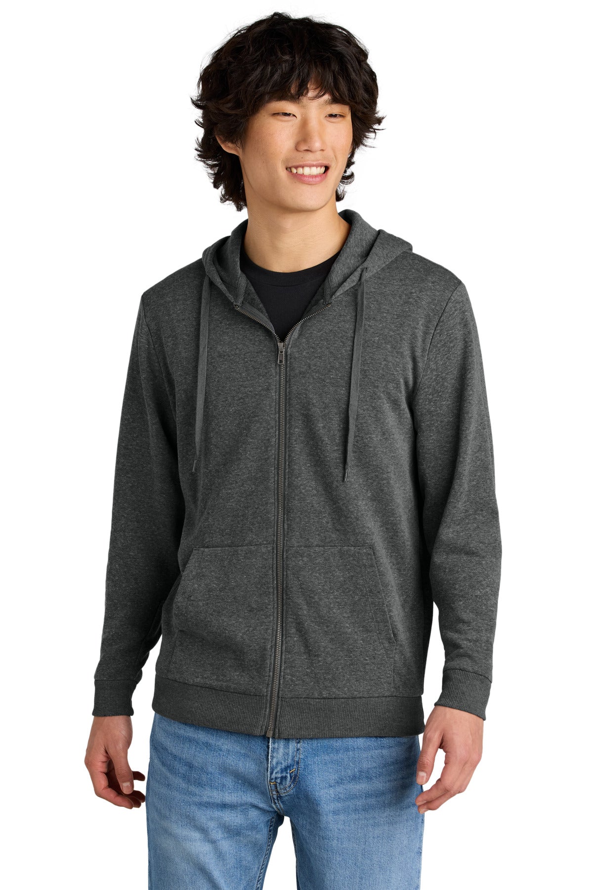 District DT1302 Perfect Tri Fleece Full-Zip Hoodie