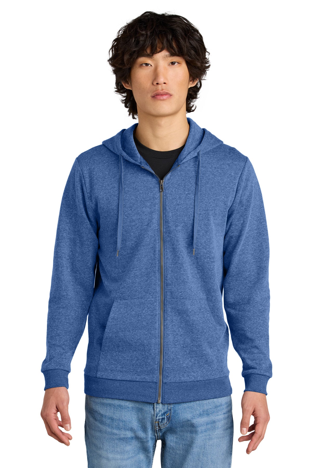 District DT1302 Perfect Tri Fleece Full-Zip Hoodie