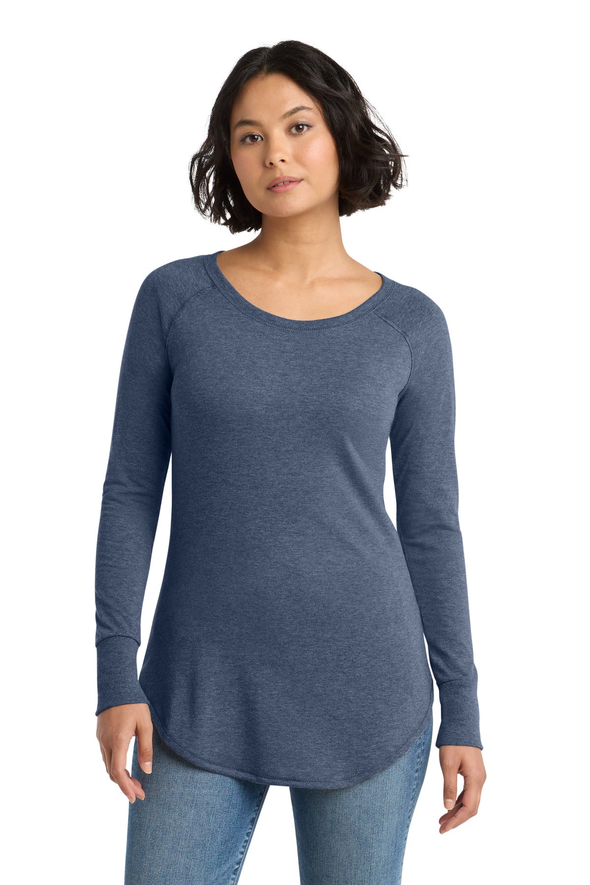 District DT132L Women's Perfect Tri Long Sleeve Tunic Tee