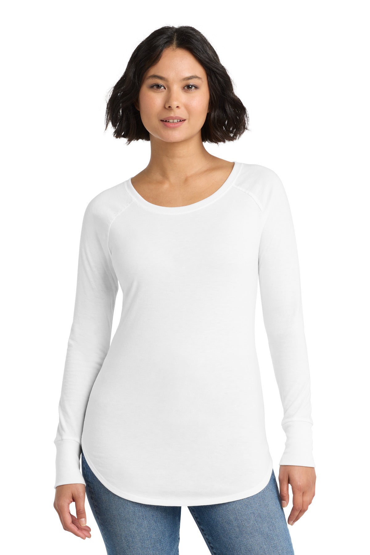 District DT132L Women's Perfect Tri Long Sleeve Tunic Tee