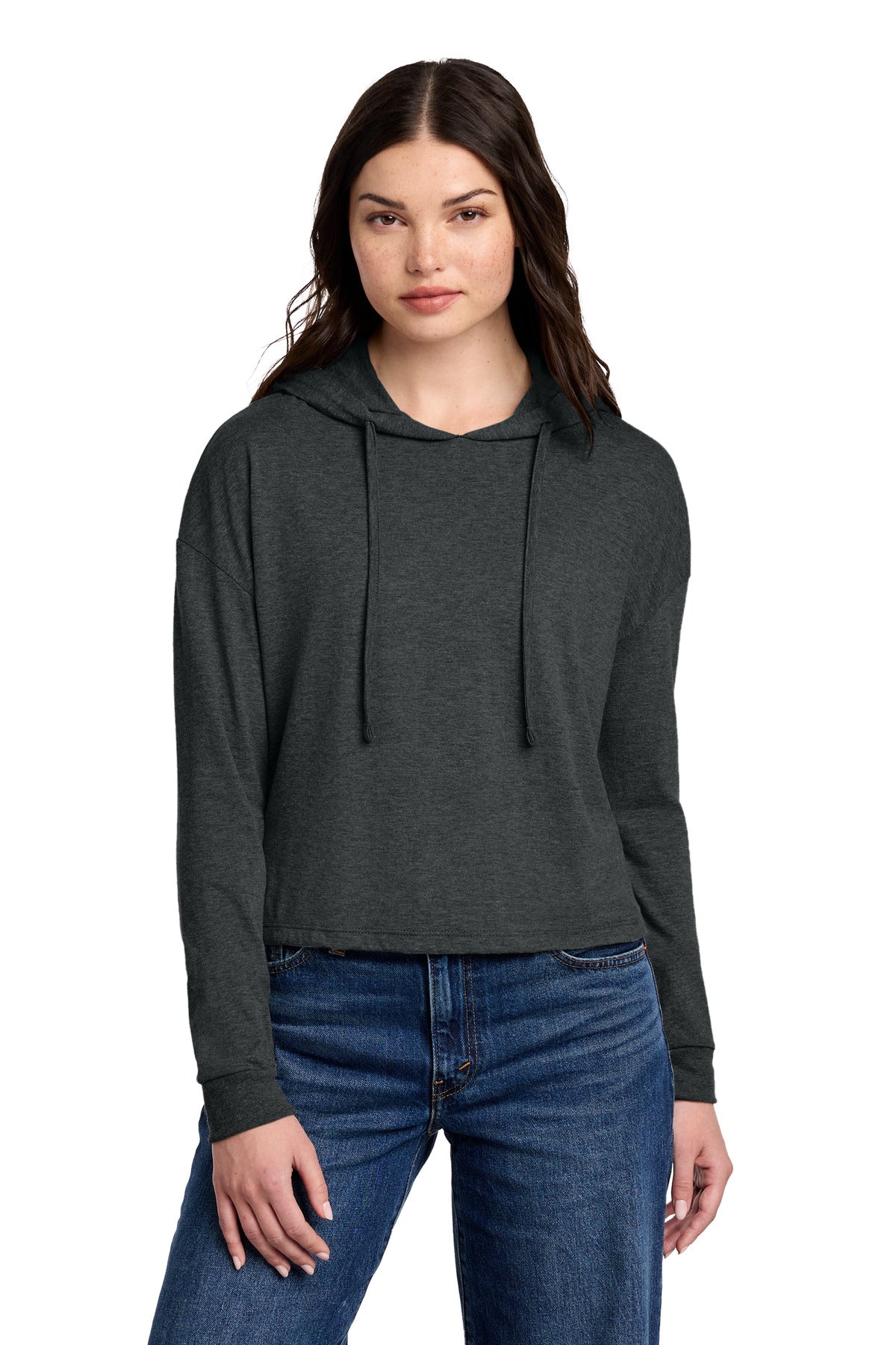 District DT1390L Women's Perfect Tri Midi Long Sleeve Hoodie